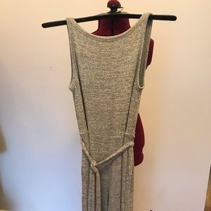 Gap Sleeveless Grey Jumpsuit w/ wide leg + pockets